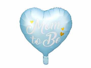 Folienballon Mom to Be, 35cm, blau