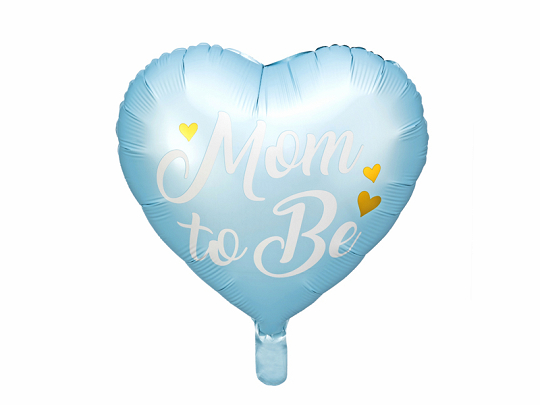 Ballon en Mylar Mom to Be, 35cm, bleu