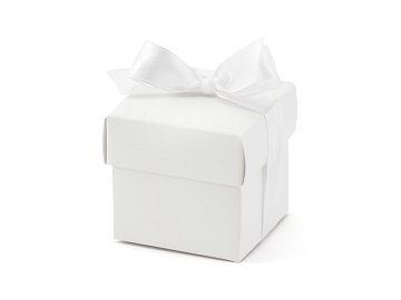 Boîtes avec un ruban, blancc (1 pqt. / 10 pc.)