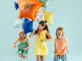 Foil balloon set Happy Birthday Stars, mix (1 pkt / 5 pc.)
