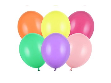Ballons Strong 23 cm, Pastel Mix (1 pqt. / 100 pc.)