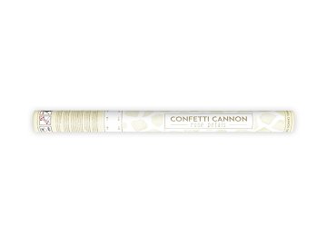 Confetti cannon with rose petals, cream, 60cm