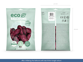 Balony Eco 30cm pastelowe, bordo (1 op. / 100 szt.)