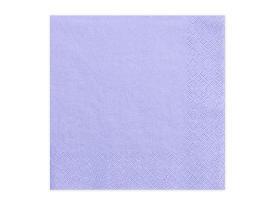 Napkins, 3 layers, lilac, 33x33cm (1 pkt / 20 pc.)