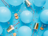 Eco Balloons 30cm pastel, sky-blue (1 pkt / 10 pc.)