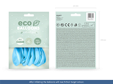 Ballons Eco 30 cm pastel, bleu (1 pqt. / 10 pc.)