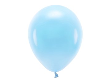 Ballons Eco 30 cm pastel, bleu (1 pqt. / 10 pc.)