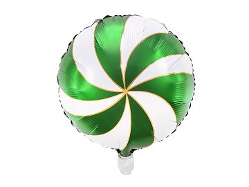 Ballon en Mylar Candy, 35cm, vert