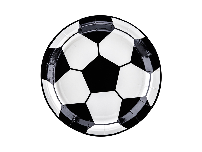 Tallrikar – Fotboll – mix – 18 cm – 6-pack