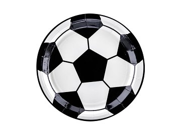 Plates Football, mix, 18cm (1 pkt / 6 pc.)
