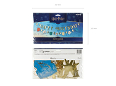 Banner Harry Potter Happy Birthday, 200 cm, gold