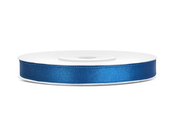 Satin Ribbon, blue, 6mm/25m