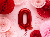 Balon foliowy Litera ''Q'', 35cm, czerwony