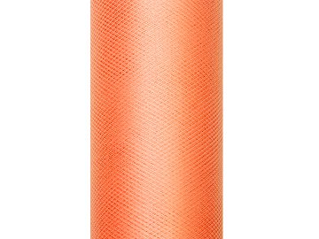 Tulle Plain, orange, 0.15 x 9m (1 pc. / 9 lm)