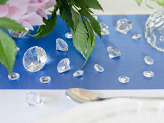 Confettis diamantés, transparents, 20mm (1 pqt. / 10 pc.)