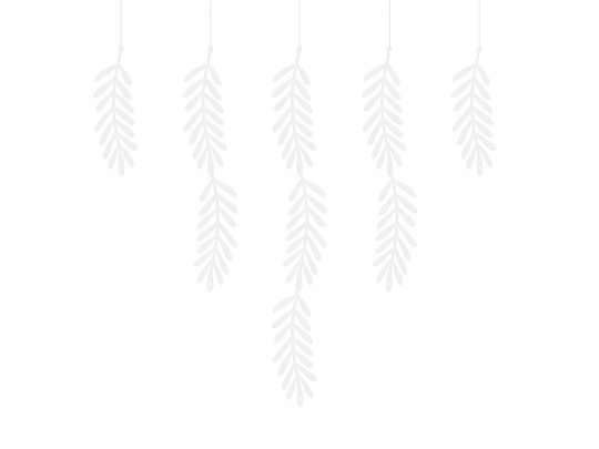 Garland Branches, white, 1.8m