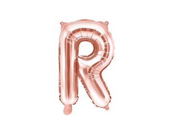 Folienballon Buchstabe ''R'', 35cm, roségold