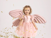 Foil Balloon Butterfly Wings, Matte Pink, 102 x 50 cm