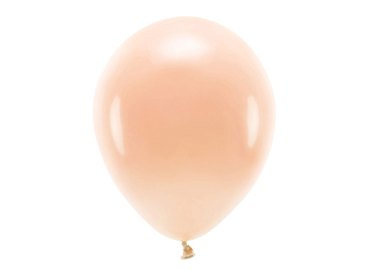 Ballons Eco 30 cm pastel, pêche (1 pqt. / 10 pc.)