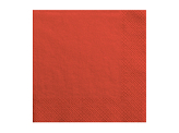 Serviettes 3 couches, rouge, 33x33cm (1 pqt. / 20 pc.)