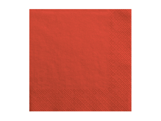 Serwetki trójwarstwowe, czerwony, 33x33cm (1 op. / 20 szt.)