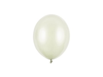 Ballons Strong 12cm, Crème pâle métallique (1 pqt. / 100 pc.)