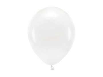 Balony Eco 26cm pastelowe, biały (1 op. / 100 szt.)