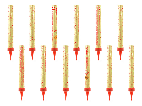 Cake fountains, gold, 12 cm (1 pkt / 12 pc.)