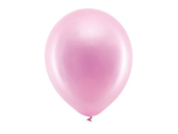 Rainbow Balloons 30cm metallic, pink (1 pkt / 100 pc.)