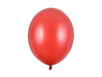 Ballons 30 cm, Rouge coquelicot métallique (1 pqt. / 10 pc.)