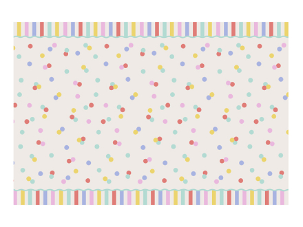 Papiertischdecke Konfetti, 180x120 cm, Mix