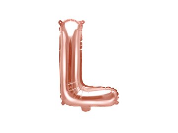 Folienballon Buchstabe ''L'', 35cm, roségold