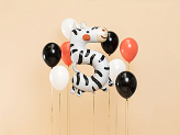 Foil balloon Number 5 - Zebra, 68x98 cm, mix
