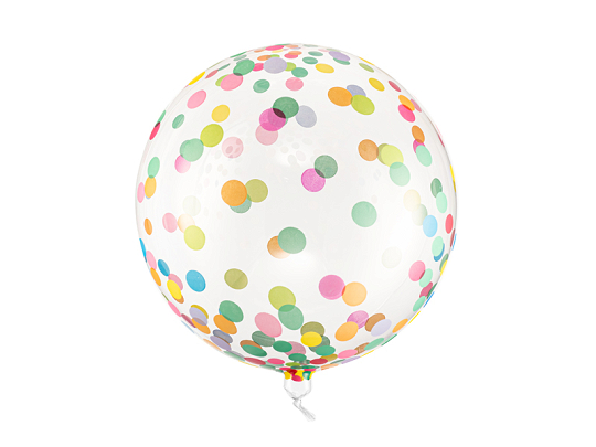 Ballon en Mylar Boule à pois, 40cm, mélange