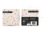 Napkins Confetti, 33x33 cm, mix (1 pkt / 20 pc.)