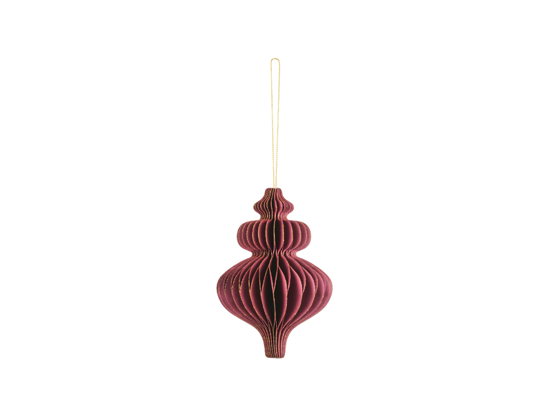 Julornament – Istapp – bordeaux – 15 cm