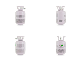 Flasche mit Helium, Lila, max 30 Ballons
