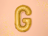 Ballon Mylar lettre ''G'', 35cm, or