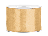 Satin ribbon, light honey, 50mm/25m