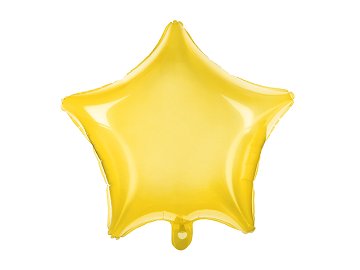Foil Balloon Star, 48cm, yellow