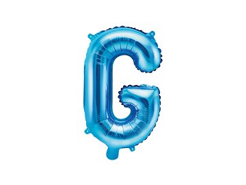 Folienballon Buchstabe ''G'', 35cm, blau