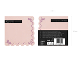Ruffled napkins, 33x33 cm, light pink (1 pkt / 12 pc.)