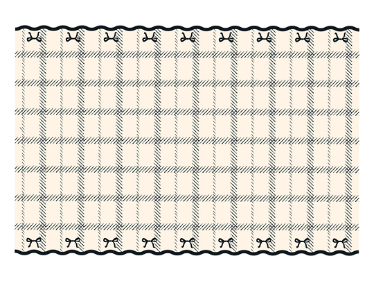 Nappe avec nœuds, mélange de couleurs, 180x120 cm