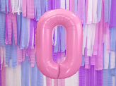 Folienballon Ziffer ''0'', 86cm, rosa