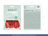 Balony Eco 30cm pastelowe, czerwony (1 op. / 10 szt.)