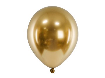 Balony Glossy, 46 cm, złoty (1 op. / 5 szt.)