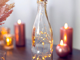Bottle LED lights with cork, warm white, 197cm