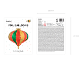 Folienballon Kugel, 51x49cm, Mix