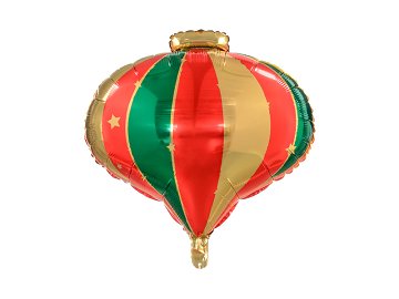 Foil balloon Christmas Bauble, 51x49cm, mix