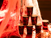 Cups You're next, 250 ml, black-red (1 pkt / 6 pc.)